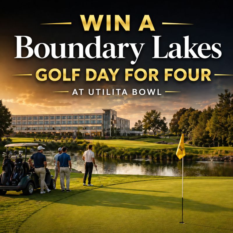 Win a Boundary Lakes golf day for four